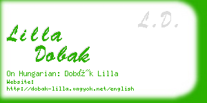 lilla dobak business card